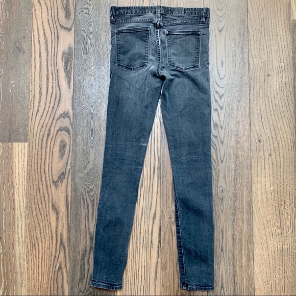 J. Crew Black Wash Mid-Rise Skinny Jeans - Picture 3 of 3